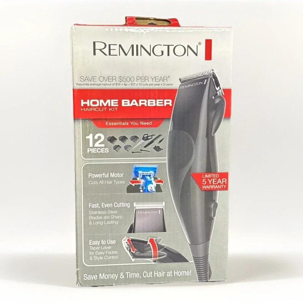 Remington Home Barber Haircut Kit 12 Pieces **NEW**